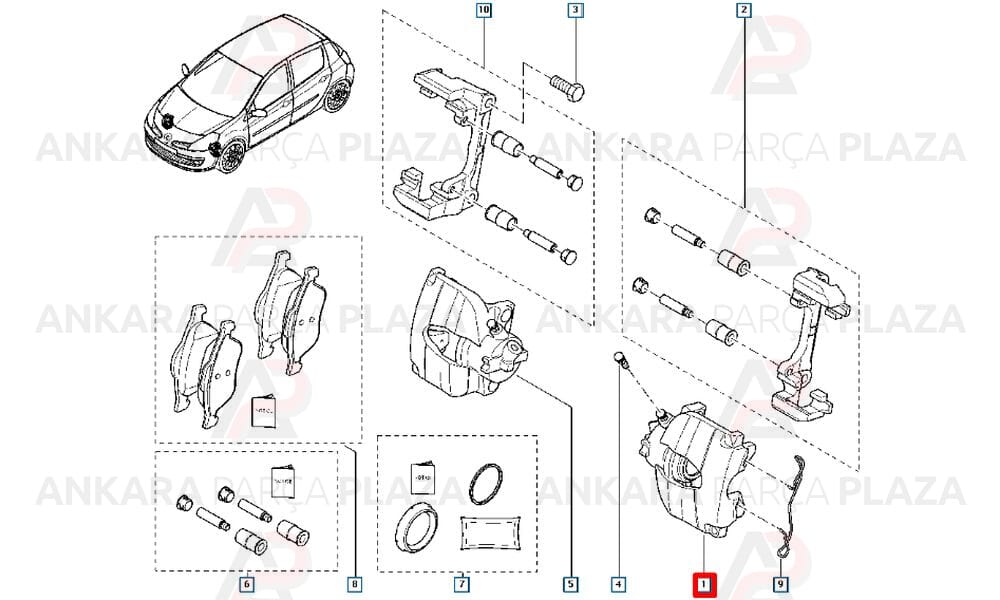 Megane 2 Ön Fren Silindiri Sol 7701065266