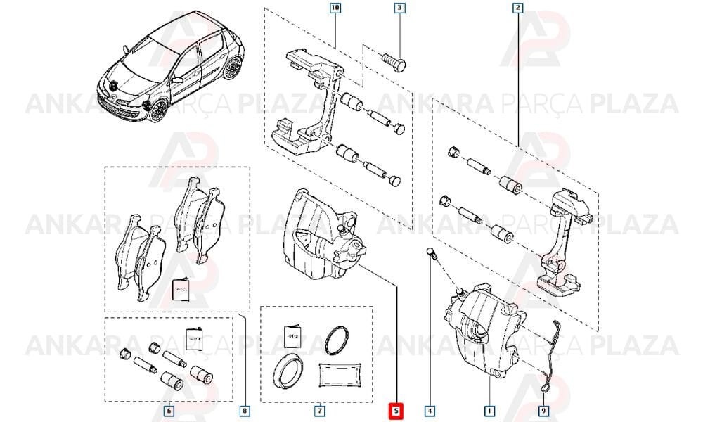 Megane 2 Ön Fren Silindiri Sağ 7701065267