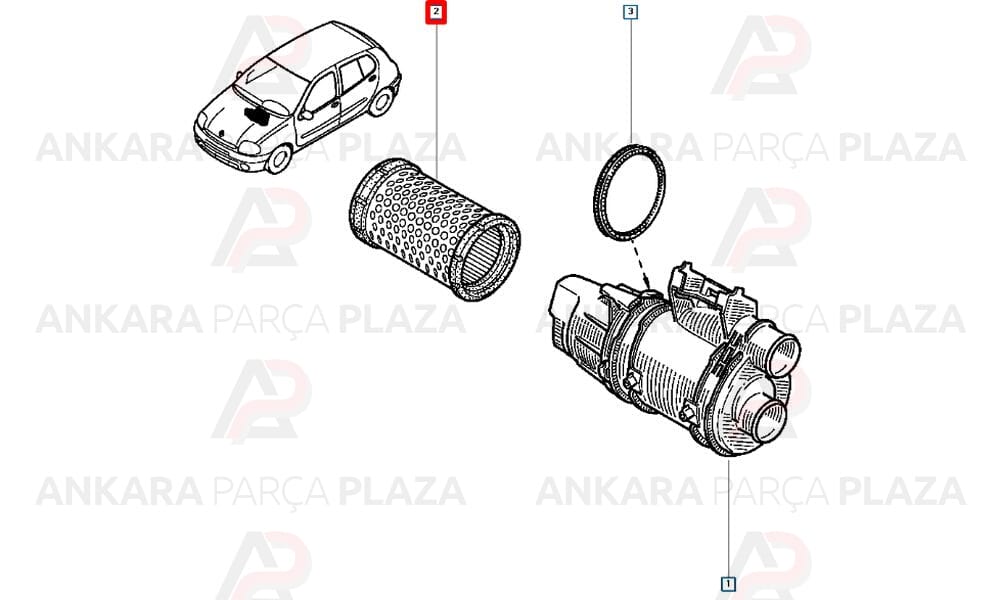 Hava Filtresii Renault : Twingo 1.2