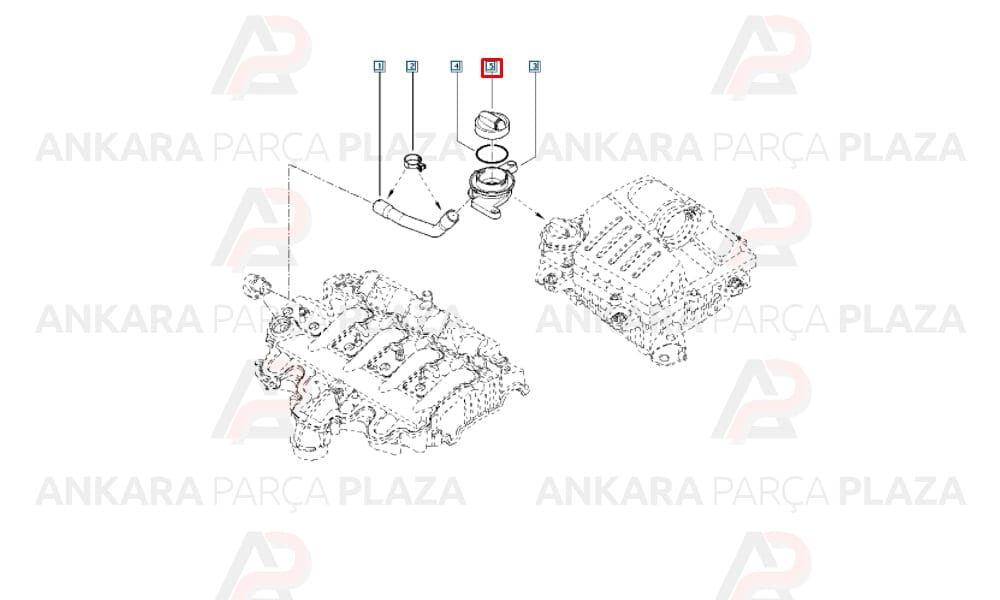 Motor Yağ Kapağı Master 3 Trafic 2 7701066086