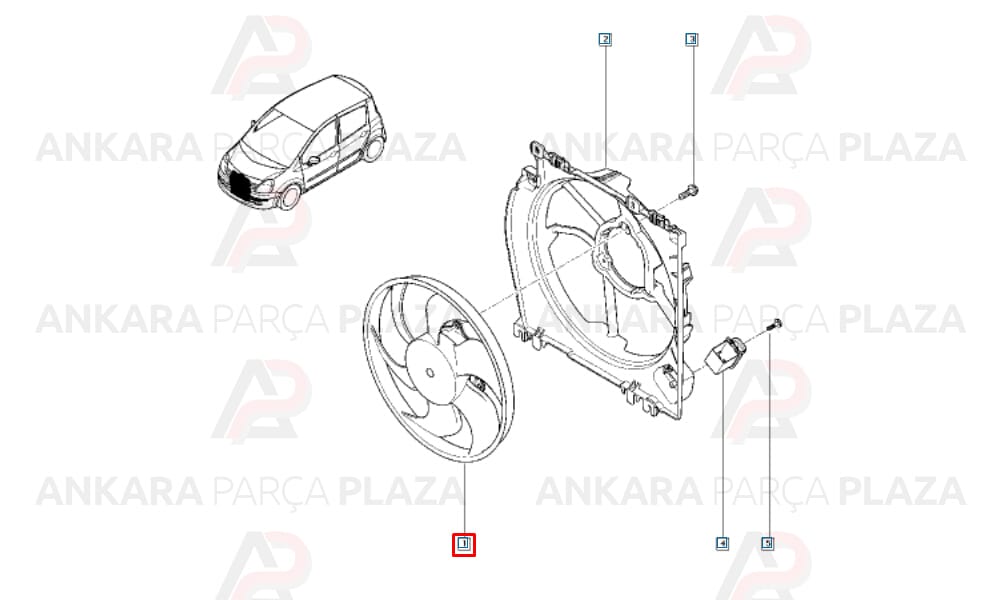 Renault Clio 3 Nac Fan Motoru + Davlumbaz Set Kale