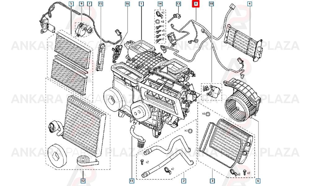 Kalorifer Tesisatı Kangoo 3 7701068994