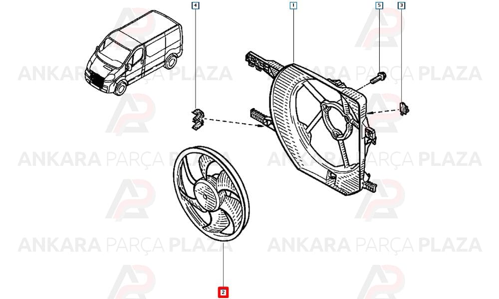 Trafic 2 Fan Motoru Davlumbazlı SEGER 59697 7701069897
