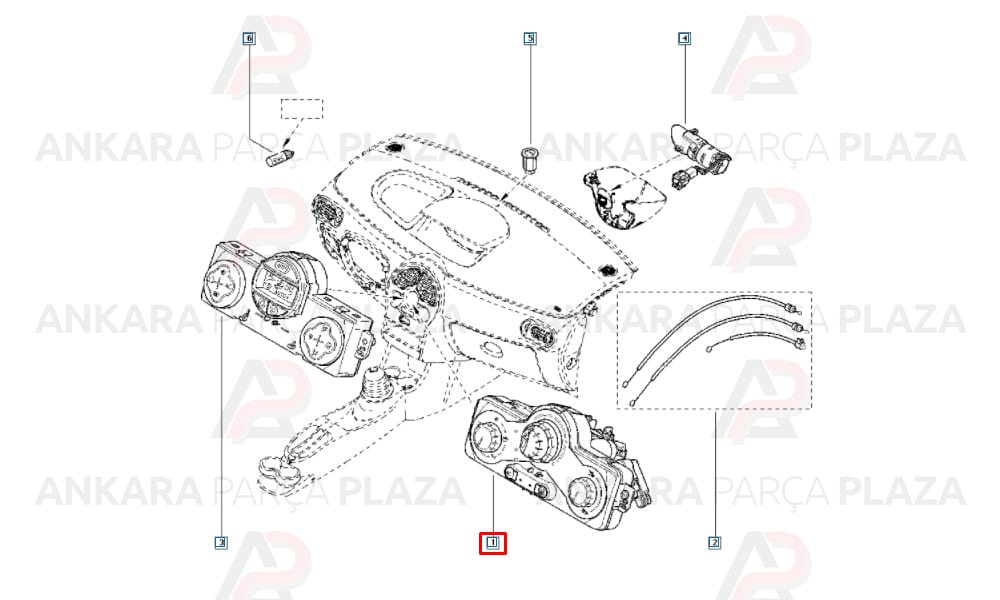 Kalorifer Kumanda Paneli Clio 3 7701070473