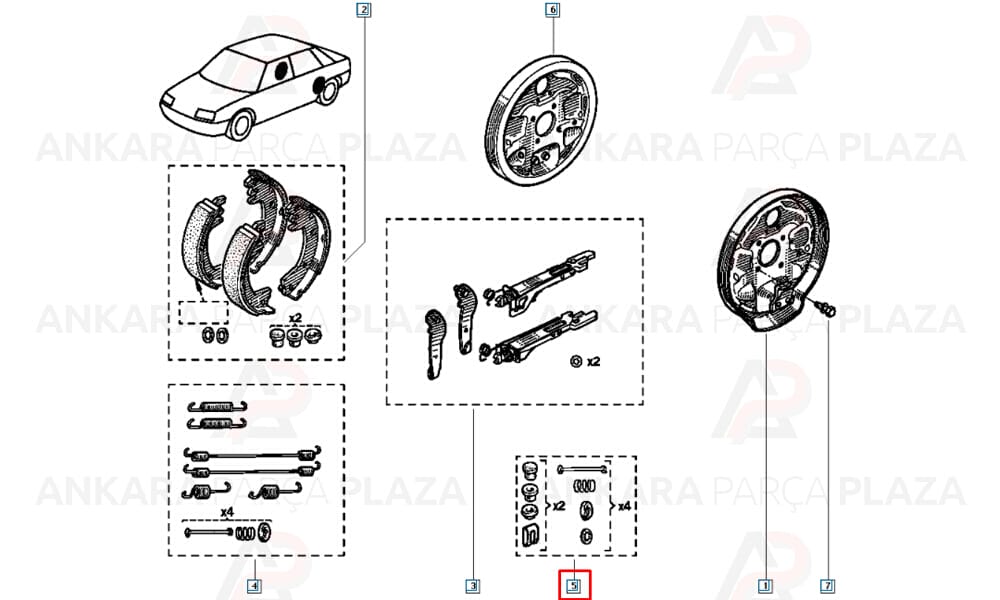 Renault 9 Fren Balata Yay Takımı Mtj