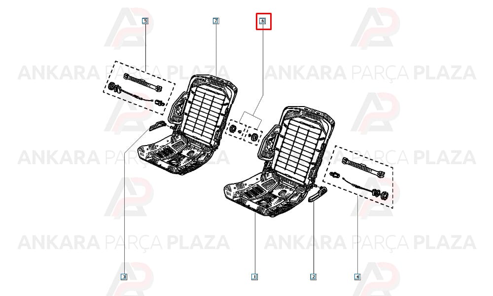 Koltuk Ayar Makarası Renault 19
