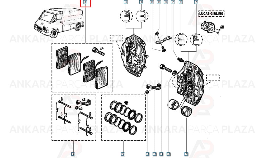 Fren Balatası Ön Renault Master E.M. Fişli Wva 20380