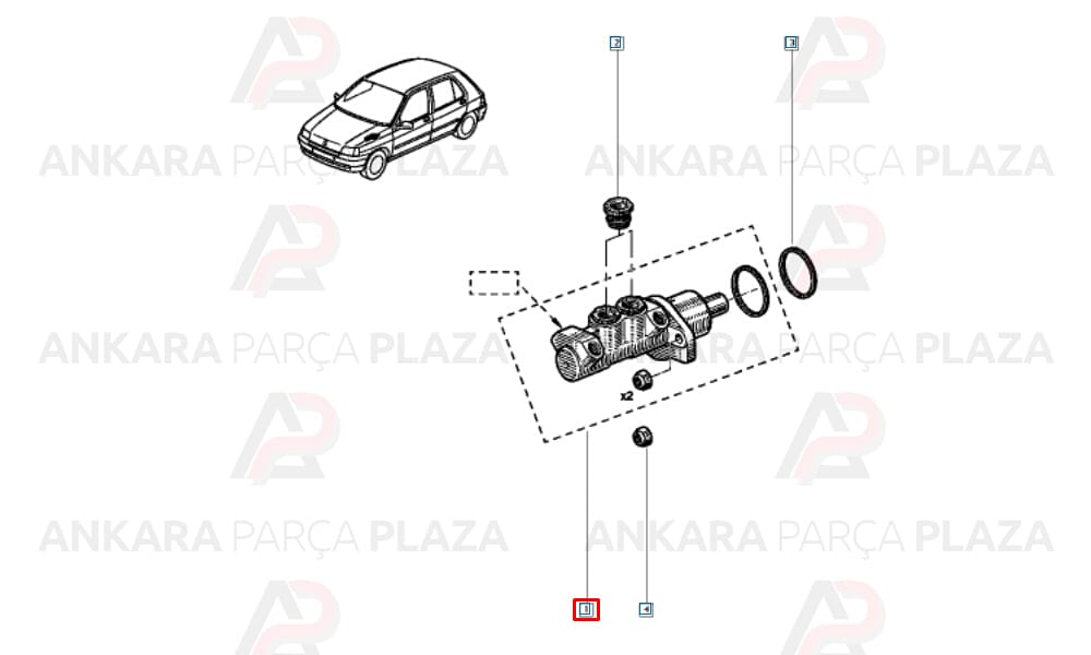 Renault R19 - Clio 1, 2 - Megane 1 Fren Ana Merkezi Cifam