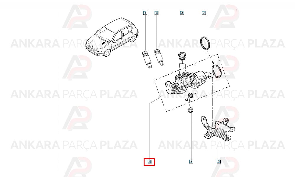 Renault Clio Fren Ana Merkezi 2003 - 2012 Bosch