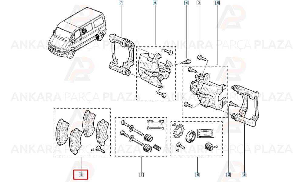 Renault Master 2 Arka Fren Balatası Valeo
