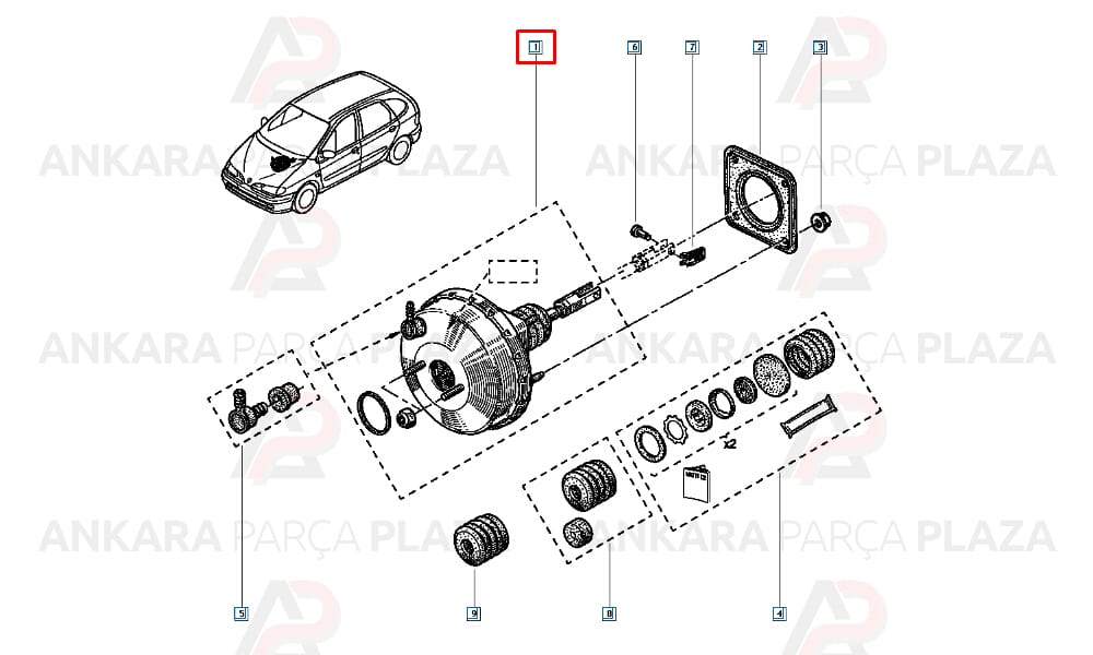 Megane 1 Scenic Servo Fren Orijinal 7701206791