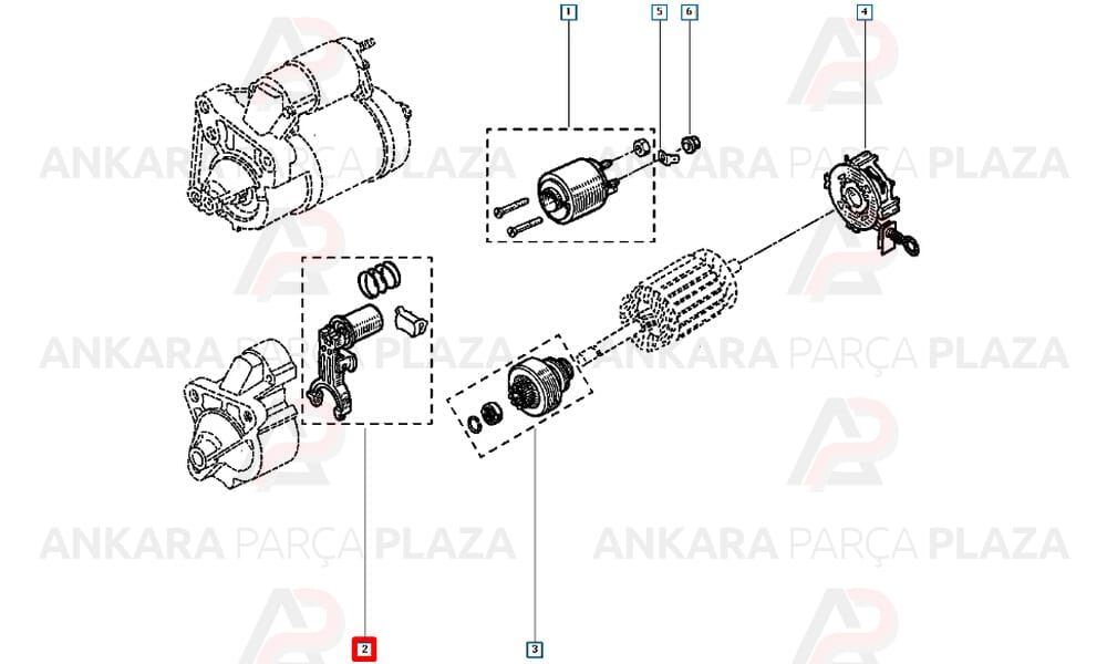 Marş Çatalı Renault Megane 1.6 16V K4M