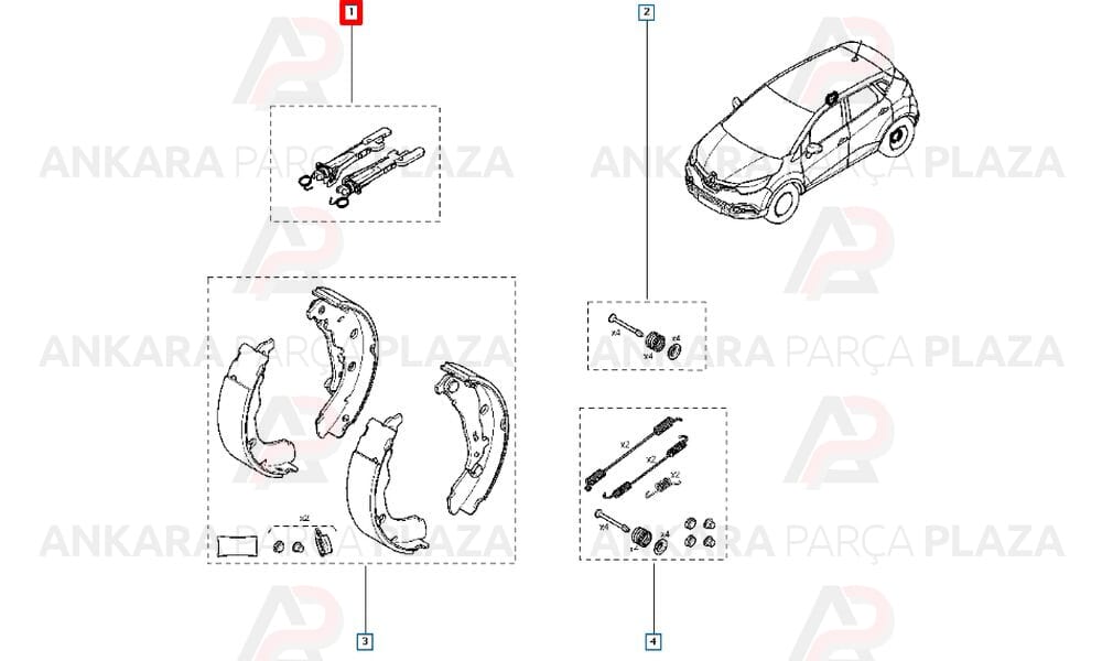Clio, Kangoo, Megane Arka Fren Ayar Cırcırı Sagem