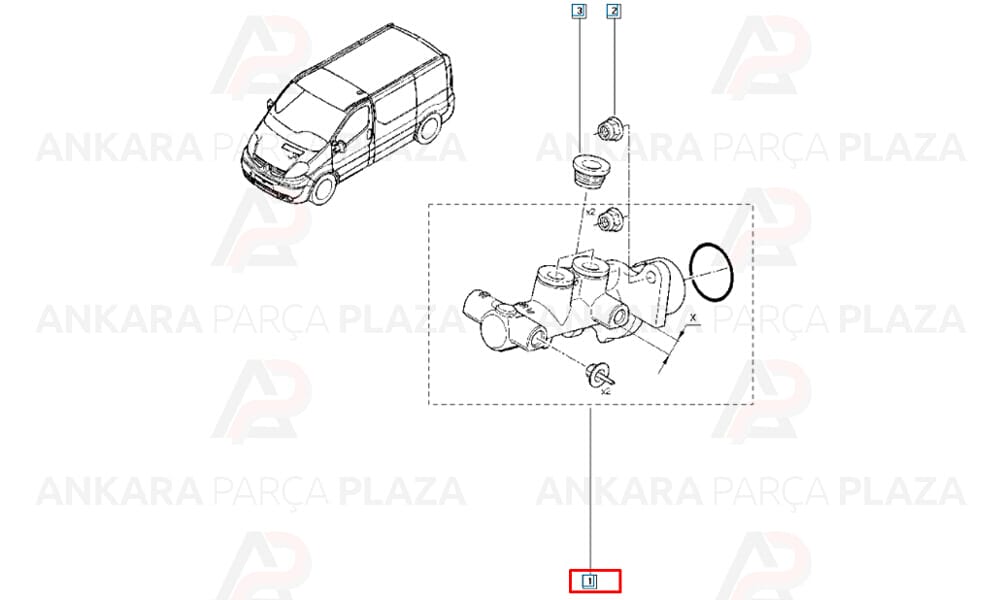 Renault Trafic 2 Fren Ana Merkezi ABS siz Cifam