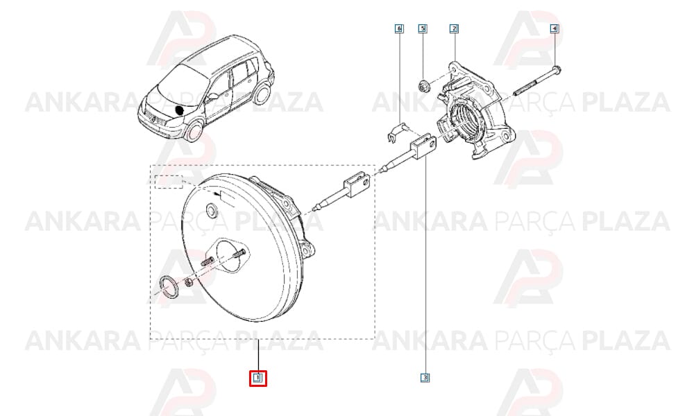 Megane 2 Servo Fren Orijinal 7701209218