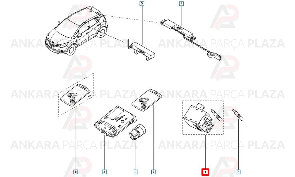 Direksiyon Kolon Kilidi Megane 2