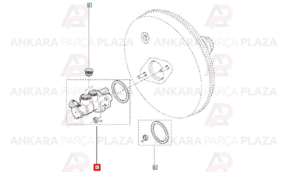 Kangoo 3 Fren Ana Merkezi Orijinal 7701209764