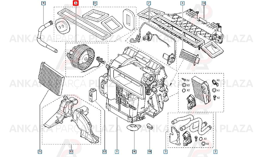 Kalorifer Motoru Clio 3 7701209802