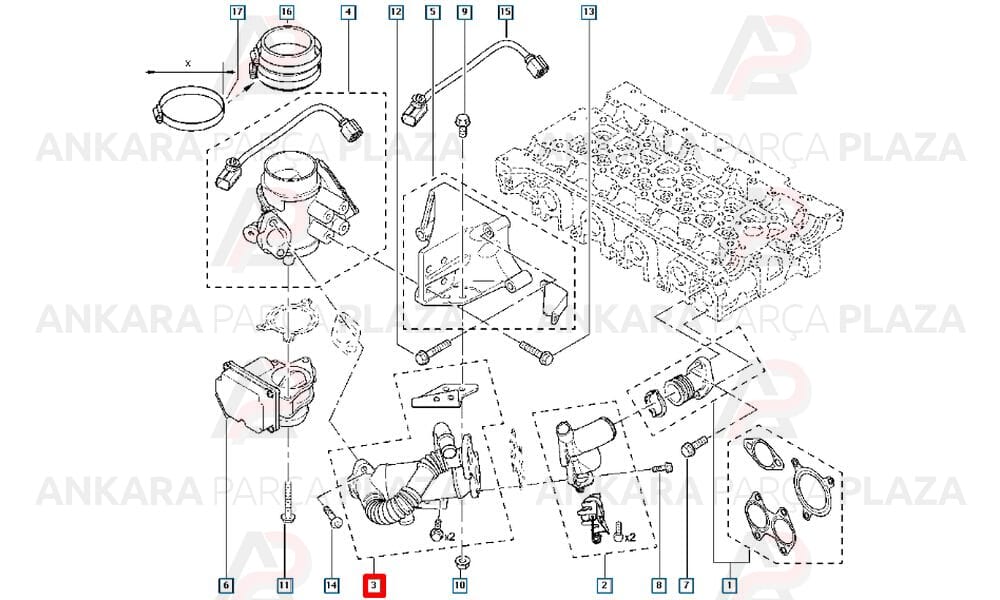 Master Faz 2 Egr Borusu 7701210150