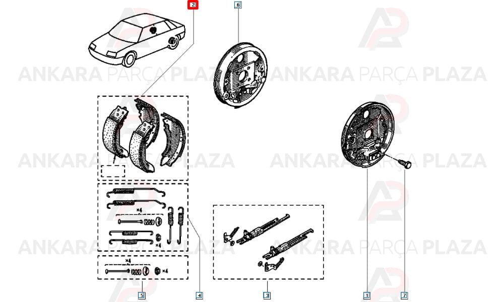 Renault 9 - 11 Clio 1 Arka Fren Balatası Delphi