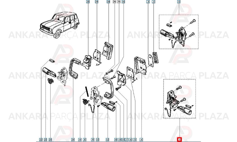 Karter Takım Contası Kaucuklu Mantar + Lastik Renault R 9 1.4