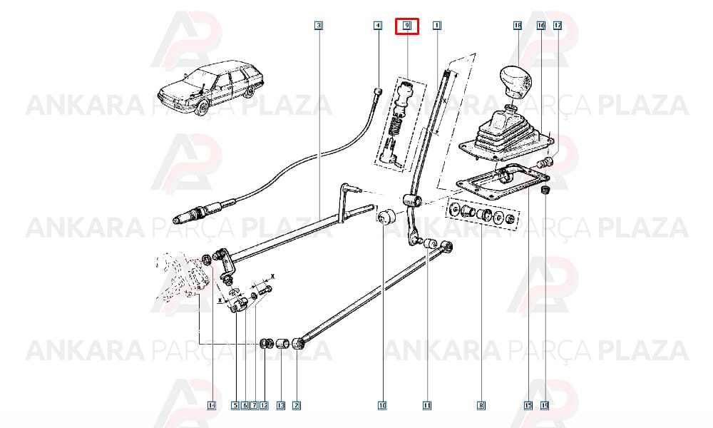 Renault 21 Txe Vites Alt Kol Tamir Takımı 7701464137