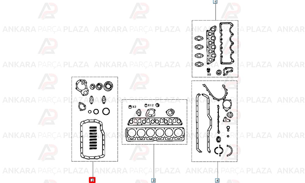 Motor Contası Takım Renault 21 Concorde 2.0 Keçeli Skclı
