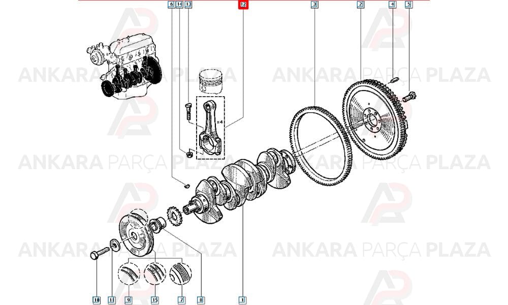 Piston Kolu Express Benzinli 7701467641