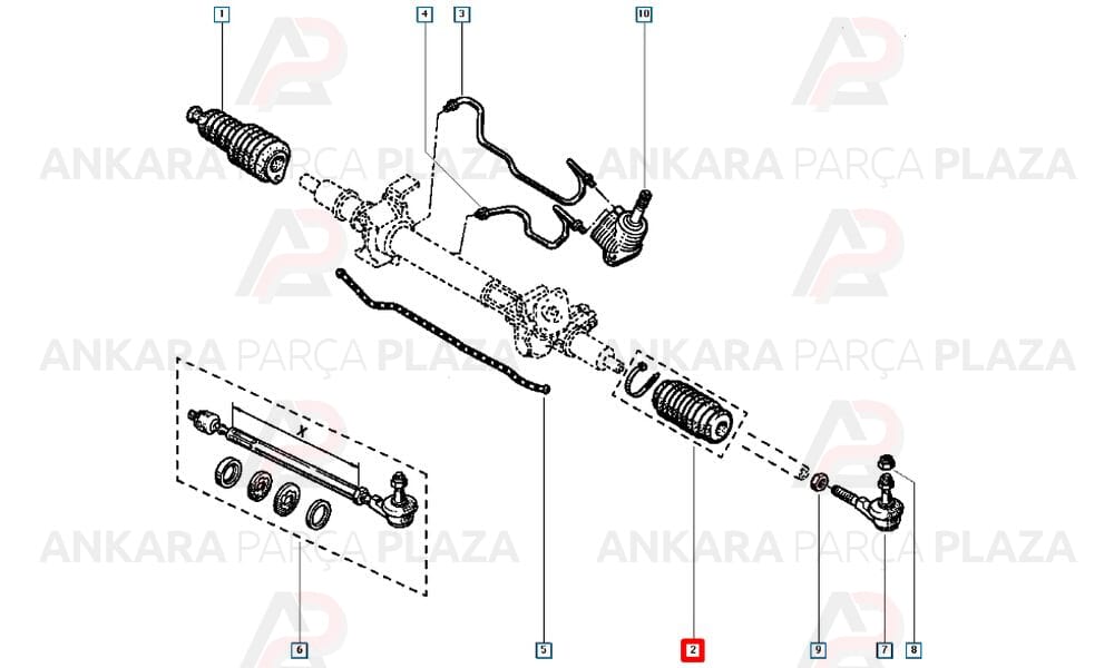 Direksiyon Körügü Renault Trafic 7701469618