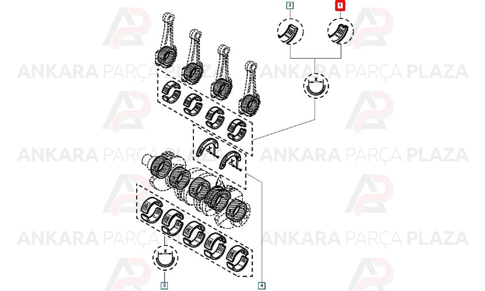 Kol Yatak Std Master 2 2.5Dcı G9U Laguna 2.2 G9T