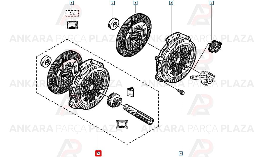 Debriyaj Seti Rulmanlı Espace Kangoo Laguna Megane 1.9Dtı F9Q