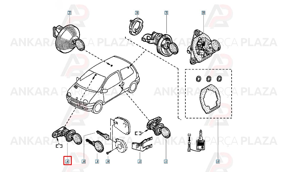 Clio, Symbol, Kangoo, Laguna Yakıt Depo Kapağı Mita