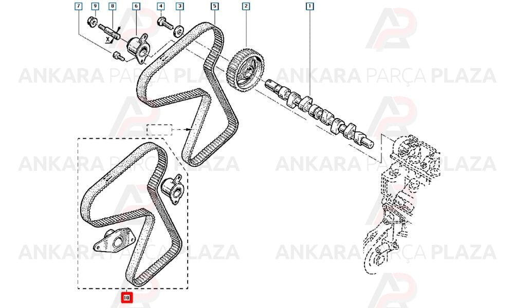 Laguna Megane 1.9Dci Triger Kayış Seti Skf