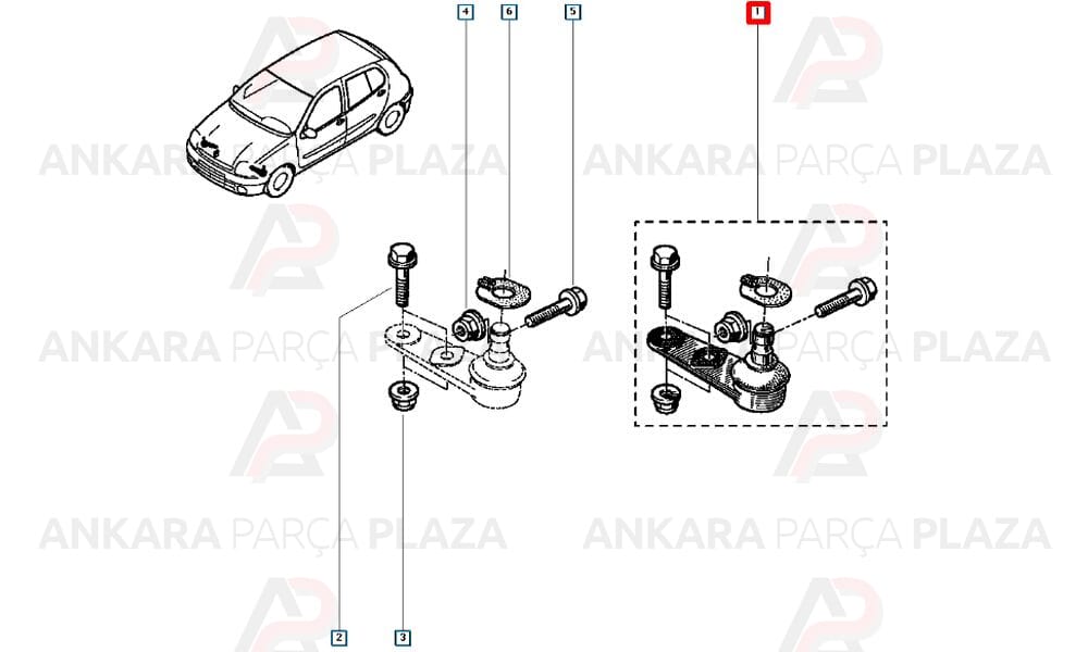 Rotil Renault 9 - 11 - 19 Clio Kangoo