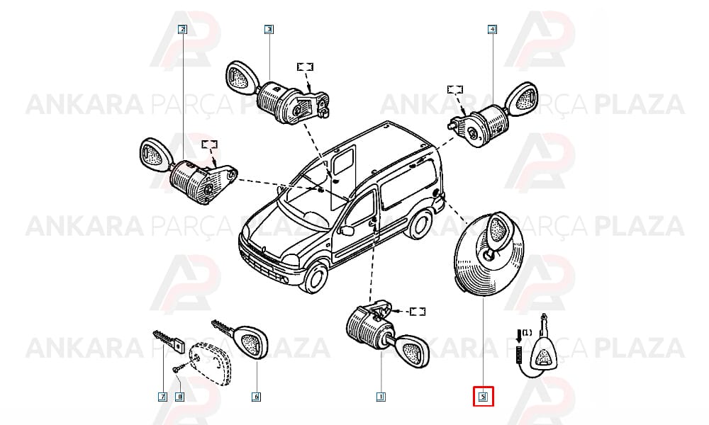 Kangoo Van Yakıt Depo Kapağı Mita
