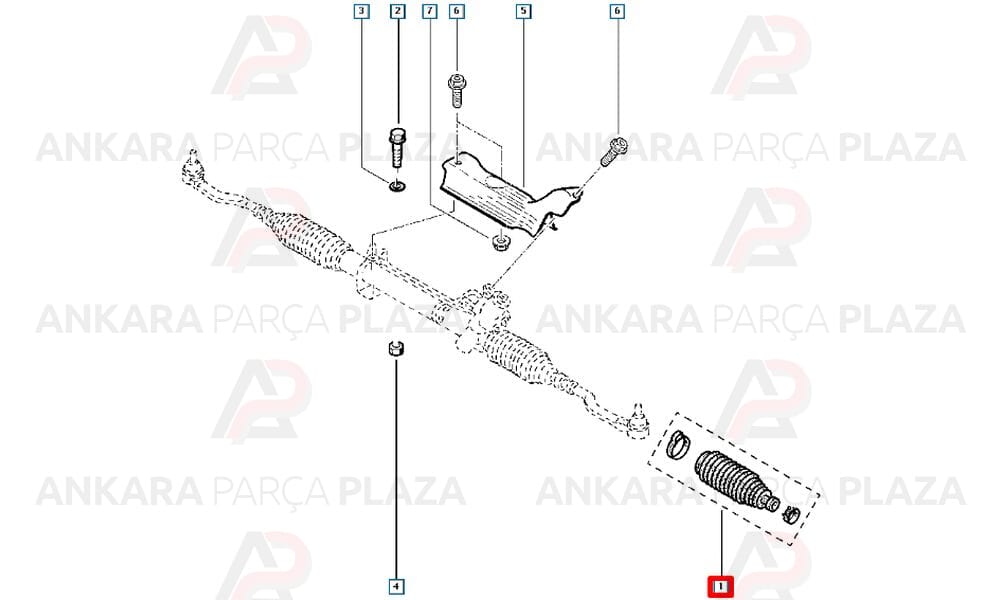 Direksiyon Körüğü Laguna 2 Tüm Motor Tipleri