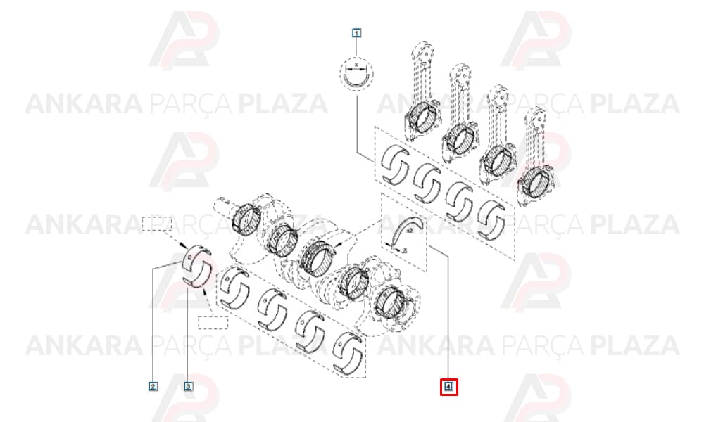 Ay Yatak Clio Kangoo Fluence Laguna Latitude Megane Logan Symbol Dokker Duster Lodgy Sandero 1.4 16V/1.6 16V/1.5Dcı K4J K4M K9K