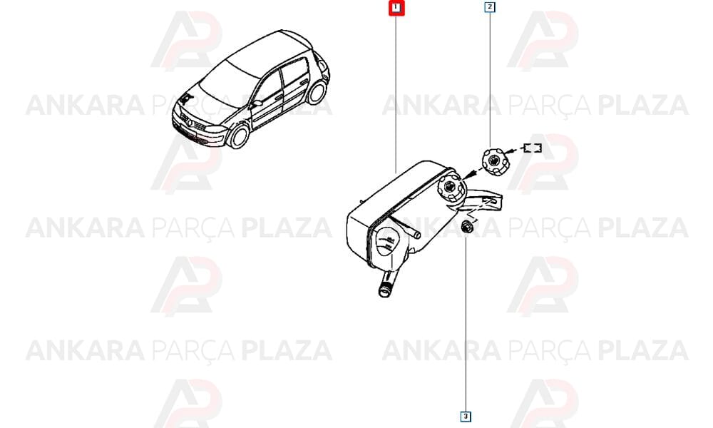 Genleşme Kabı Kapaklı Megane 2