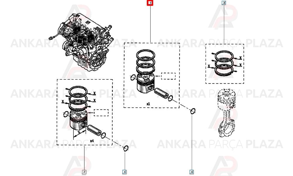 Megane Kangoo Scenic Laguna 1.6 16V Piston Segmanı Std 79.50Mm Yenmak