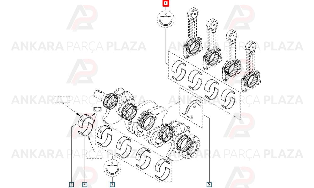 Kol Yatak Std Clio Fluence Kangoo Laguna Megane Dokker Duster Logan Lodgy Sandero 1,5Dcı K9K T Performans