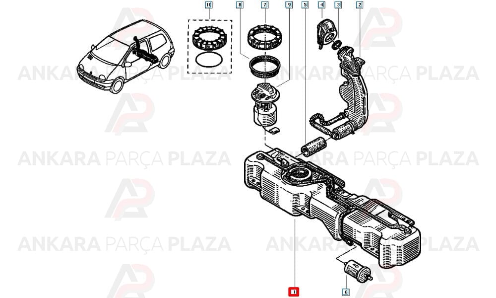 Kol Yatak 0,50 Clio Fluence Kangoo Laguna Megane Dokker Duster Logan Lodgy Sandero 1,5Dcı K9K T Performans