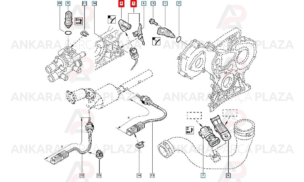 Kol Yatak 0,75 Megane Clio Kangoo Logan Duster Sandero 1.5Dcı