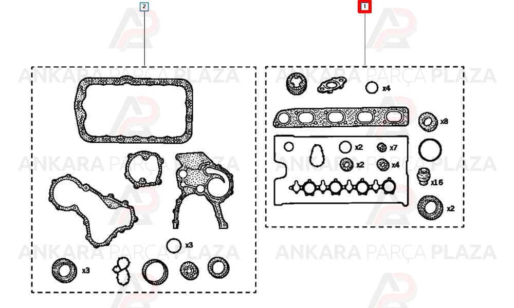 Motor Contası Takım Master 2.2 2.5Dcı Reinz Keçeli Silindir Kapak Contasız