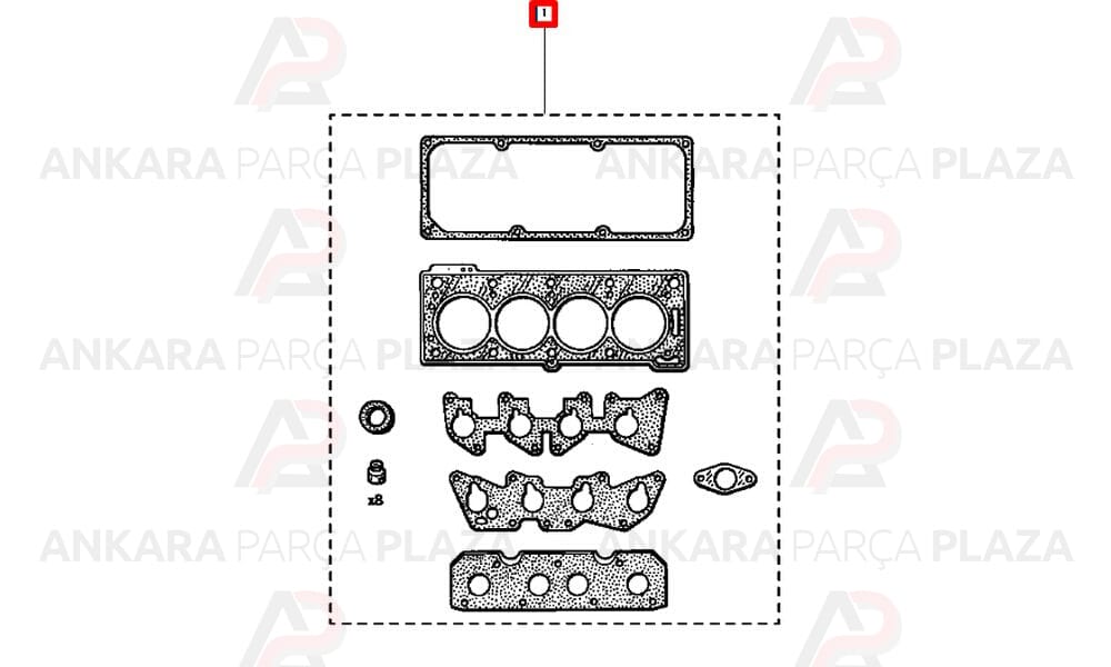 Motor Contası Takım Keçeli + Subap L. + Silindir Kapak C. Logan 1.4 1.6 8V K7