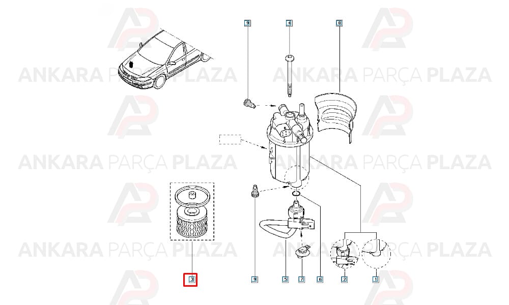 Mazot Filtresii Renault : Laguna, Trafic, Master