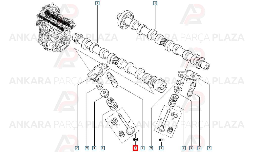 Laguna Megane Trafic 2.0 Dci Emme Subap Takimi M9R 7701476596