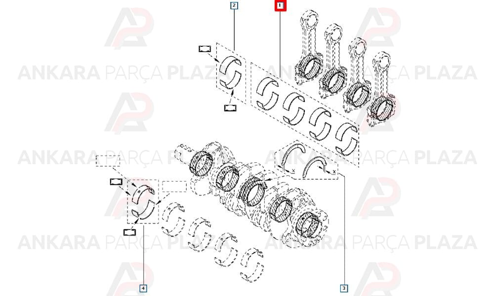 Kol Yatak 0,25 Megane Laguna Kaleos 2.0Dcı X Traıl Qashgaı 2.0Dcı M9R