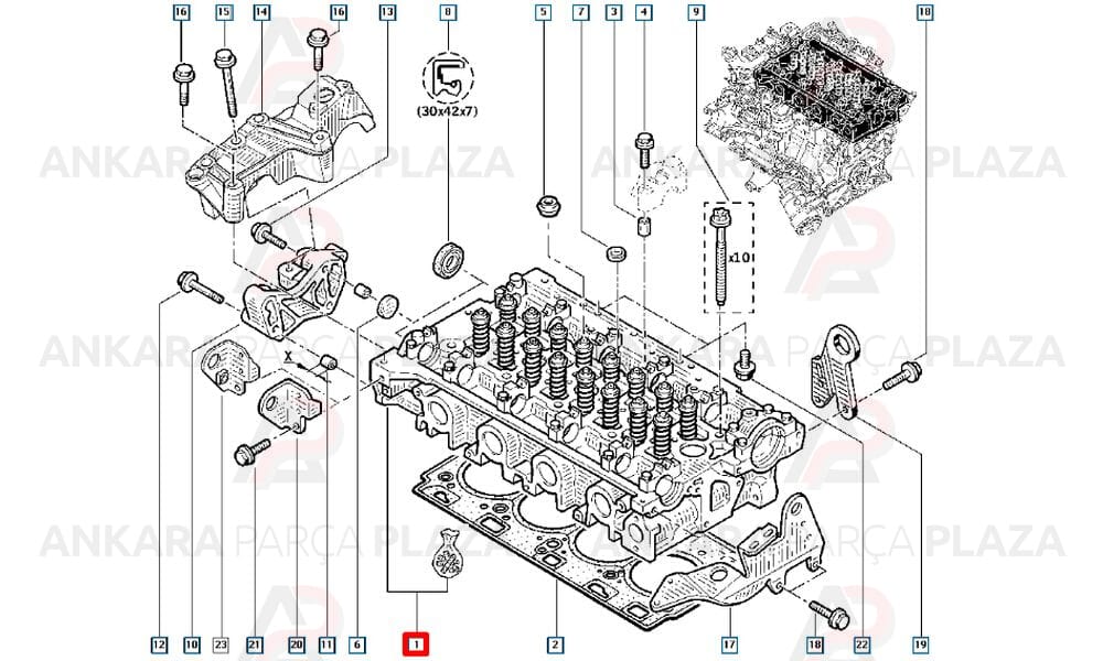 Silindir Kapağı Master 2.5 Dci G9U