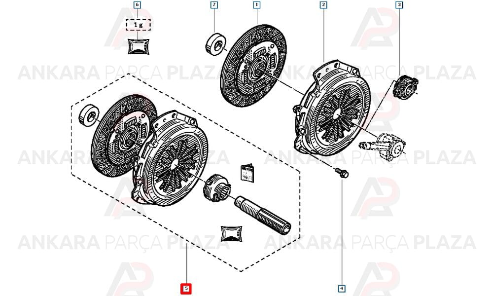 Debriyaj Seti Laguna Kangoo Megane Clio 2 Scenic 1.6 8V K7M