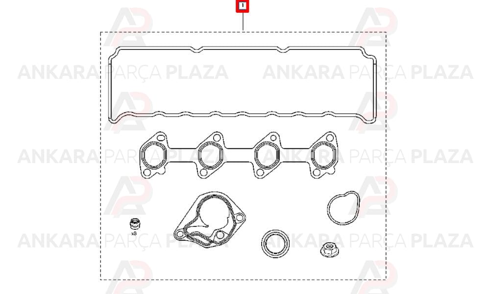 Motor Üst Takım Contası Megane 3 Fluence 1.5Dcı